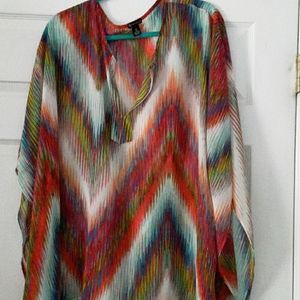 New Direction sheer tunic